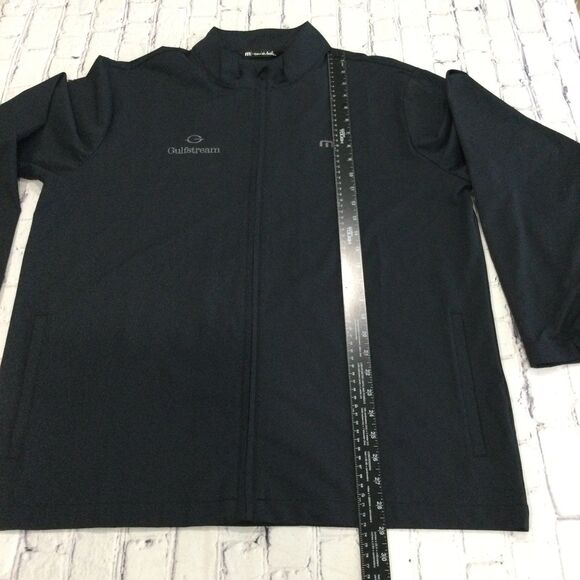 Travis Mathew Jacket Men’s Size L Black Full Zip Gulstream Embroidered Logo - Picture 6 of 8